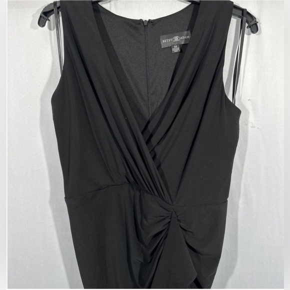 BOBBI" RUFFLED V-NECK GOWN. A - Picture 7 of 13